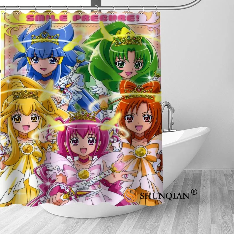 Новинка Smile Precure занавеска для душа украшения для ванной комнаты для дома водонепроницаемая ткань Шторки для ванной занавес A18.1.3
