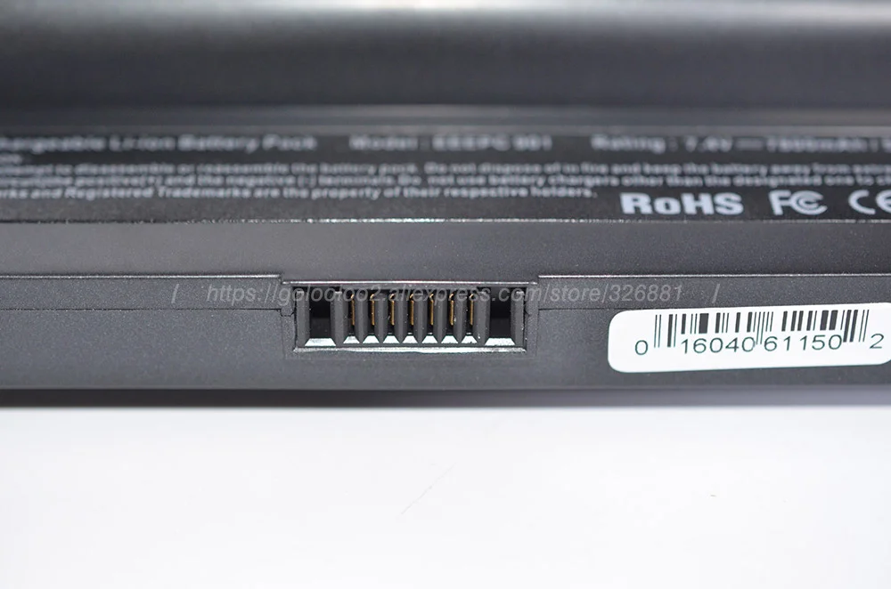 Golooloo 6600 мАч черный Аккумулятор для ноутбука Asus Eee PC EPC 901 904HD 1000H 1000 1000HD 870AAQ159571 AL23 AL24