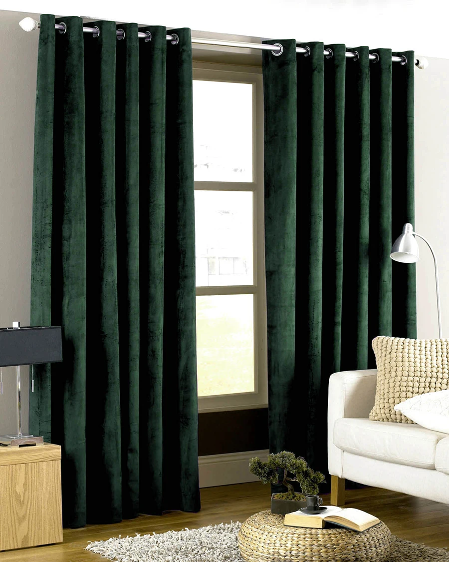 Heavy Weight Velvet Blackout Windows Curtain