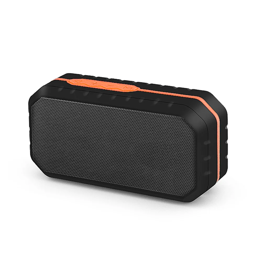 HENZIN Mini Bluetooth Динамик Водонепроницаемый IPX6 Беспроводной Портативный BT Колонка Динамик 1200 мАч с FM радио карты памяти MP3 музыка плеер - Цвет: Orange