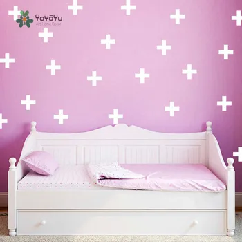 

YOYOYU Wall Decal 36Pcs Of Set Swiss Cross Removable Decal Vinyl Home Decor Sticker For Kids Room Art Poster YO177