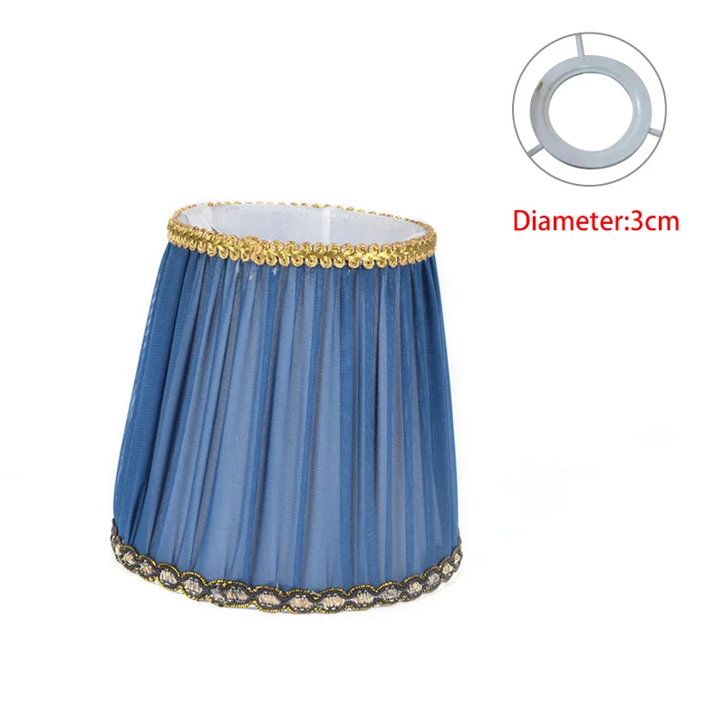 LAINGDERFUL тканевый абажур Люстра светильник абажур для настольных ламп современные лаконичные абажуры аксессуары - Цвет корпуса: Blue 2