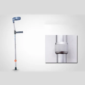 

Adjustable elbow support crutches with handgrip for patient