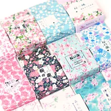 Милый кавайный Вишневый японский сакура маскирующая васи лента декоративная клейкая лента Decora Diy Скрапбукинг наклейка этикетка канцелярские товары