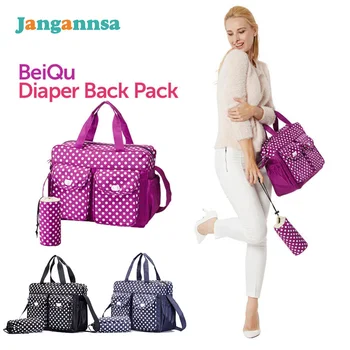 

Fashion Diaper Bags Dots Mommy Nappy Bags Baby Maternity Pouch Waterproof Nappy Backpack Large Capacity Desiger Bags Baby Care