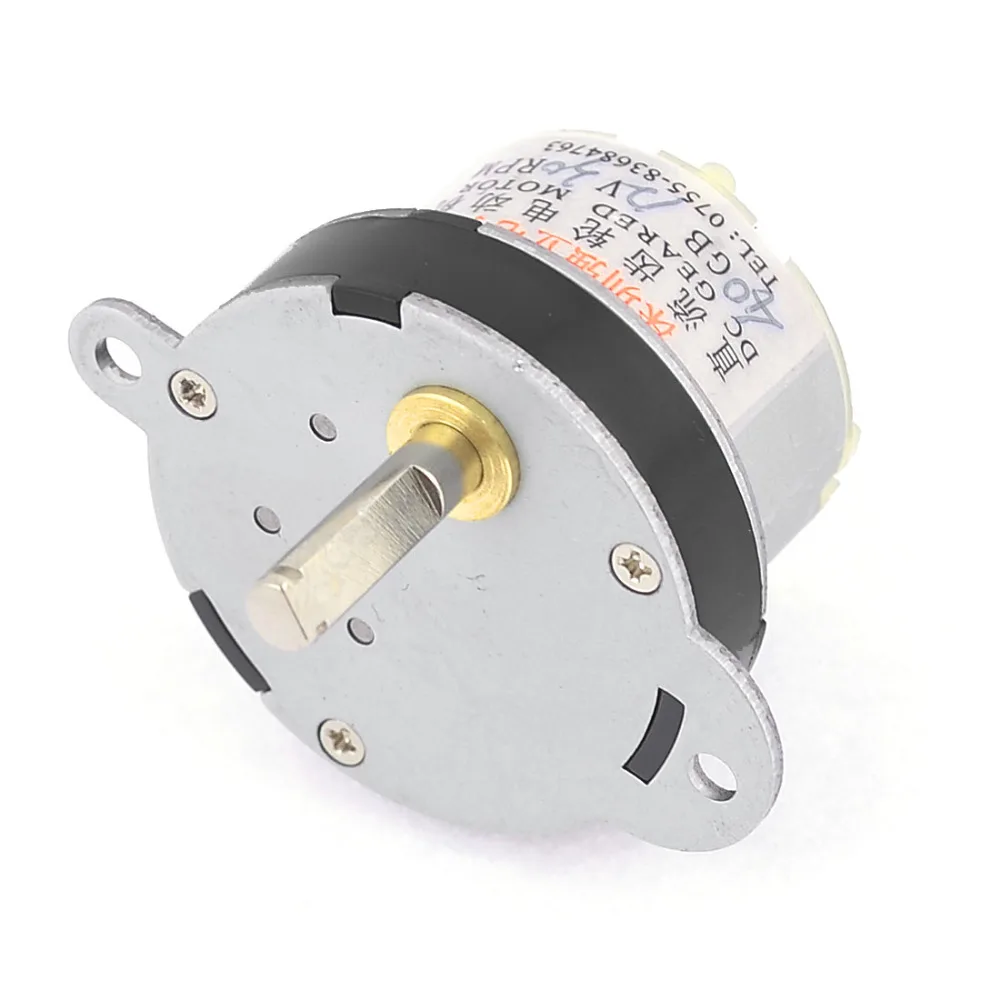 

Uxcell Newest 1 Pcs 30RPM 12VDC 2 Terminals 5mm Shaft Diameter Electric Geared Motor