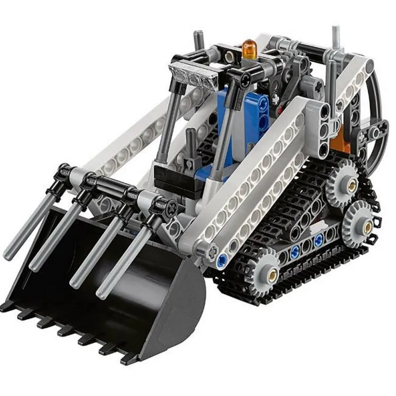

LELE 38023 Technic City Series 2 IN 1 Compact Tracked Loader Figure Blocks Compatible Legoe Building Bricks Toys For Children