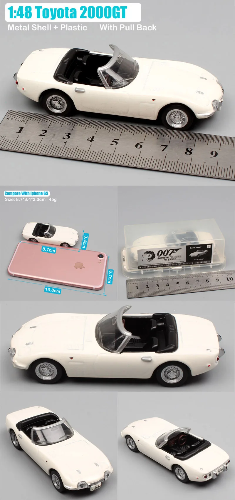 1:48 масштаб James Bond 007 Aston Matin DB5 DBS V8 Vantage Toyota 2000 GT Lotus Esprit jet оттягивающийся литой под давлением модель автомобиля игрушка