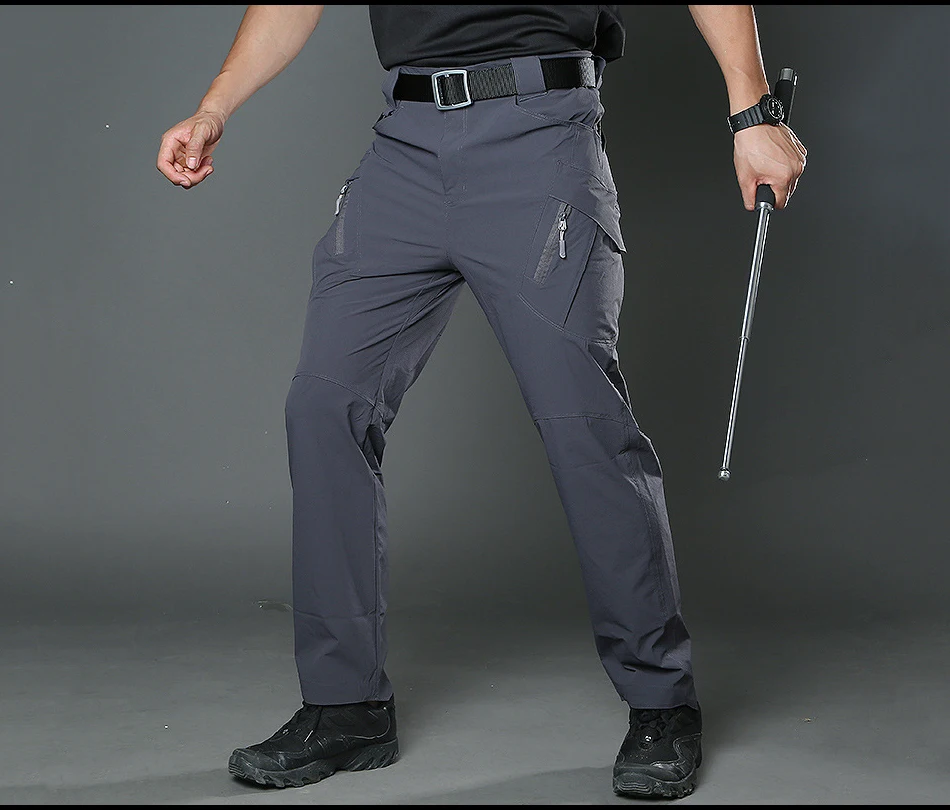 grey cargo pants ReFire Gear Summer Lightweight Urban Tactical Cargo Pants Men Casual Quick Drying Breathable Stretch SWAT Army Military Pants black cargo pants mens