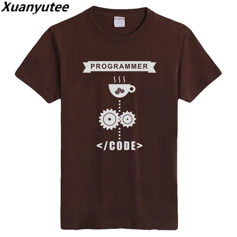 Xuanyutee Geek Мужская футболка DIY индивидуальная печать программист код Geeks хлопок с