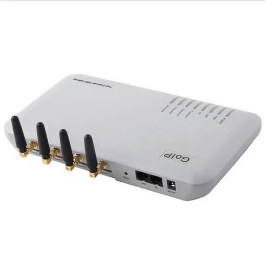 GOIP-4 4-канальный VoIP шлюз gsm сети и VoIP голосовые подсказки, HTTP Web, автоматическая поддержка обеспечения для конфигурации и новых версий