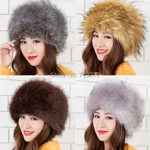 Warm Winter Hat 2014 Imitation Fox Fur Hat Fashion Faux Fur Cossak Russian Style Hat for Ladies Winter Hat for Women
