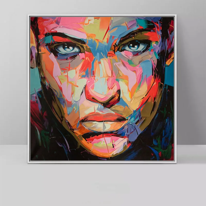

Nielly Francoise art work wall decoration oil painting Portrait face art home decoration modern Printed canvas painting unframed