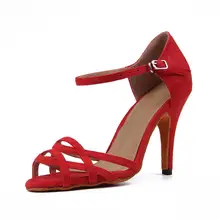 Женская обувь для бальных танцев, латинских танцев, красная, для сальсы, танго, современная, Bachata, стандартная танцевальная обувь на высоком каблуке 6/7. 5/8. 5 см VA30997