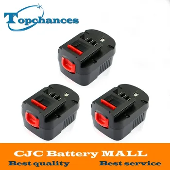

3PCS High quality 12V 3000mAh NI-MH Replacement Power Tool Battery For Black&Decker A12, A12-XJ, A12EX, FS120B, FSB12, HPB12