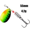 LUSHAZER fishing spoon lures spinner baits 3g-6g metal baits spinnerbait fishing wobbler isca artificial hard lure free shipping ► Photo 2/6