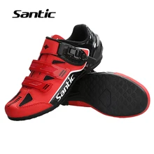 Santic Мужская разблокированная велосипедная обувь резиновая нескользящая обувь для горного шоссейного велосипеда новая дышащая Pro велосипедная обувь для верховой езды