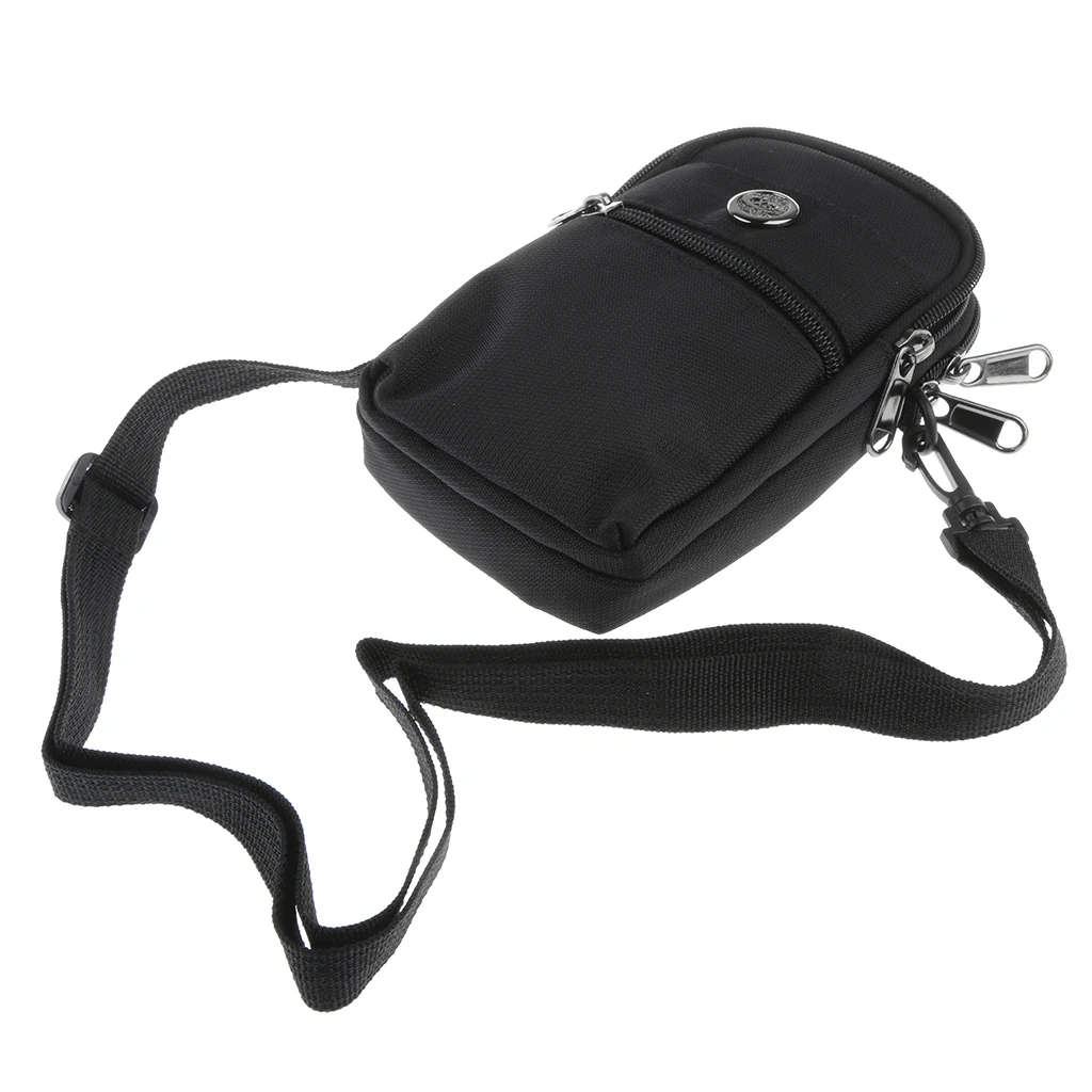 Nylon Crossbody Bag Purse Cell Phone Wallet Case Casual Handbag Water Resistant with detachable strap for Men Women Waist Belt