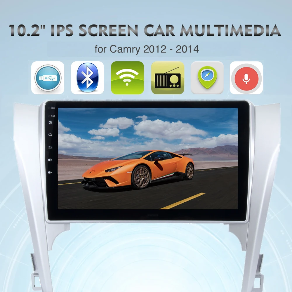 10," 2 din автомобильный радиоприемник gps для Toyota Camry V50 стерео 2012 2013 Android 8,0 мультимедиа аудио gps навигация 8-Core BT WI-FI RDS