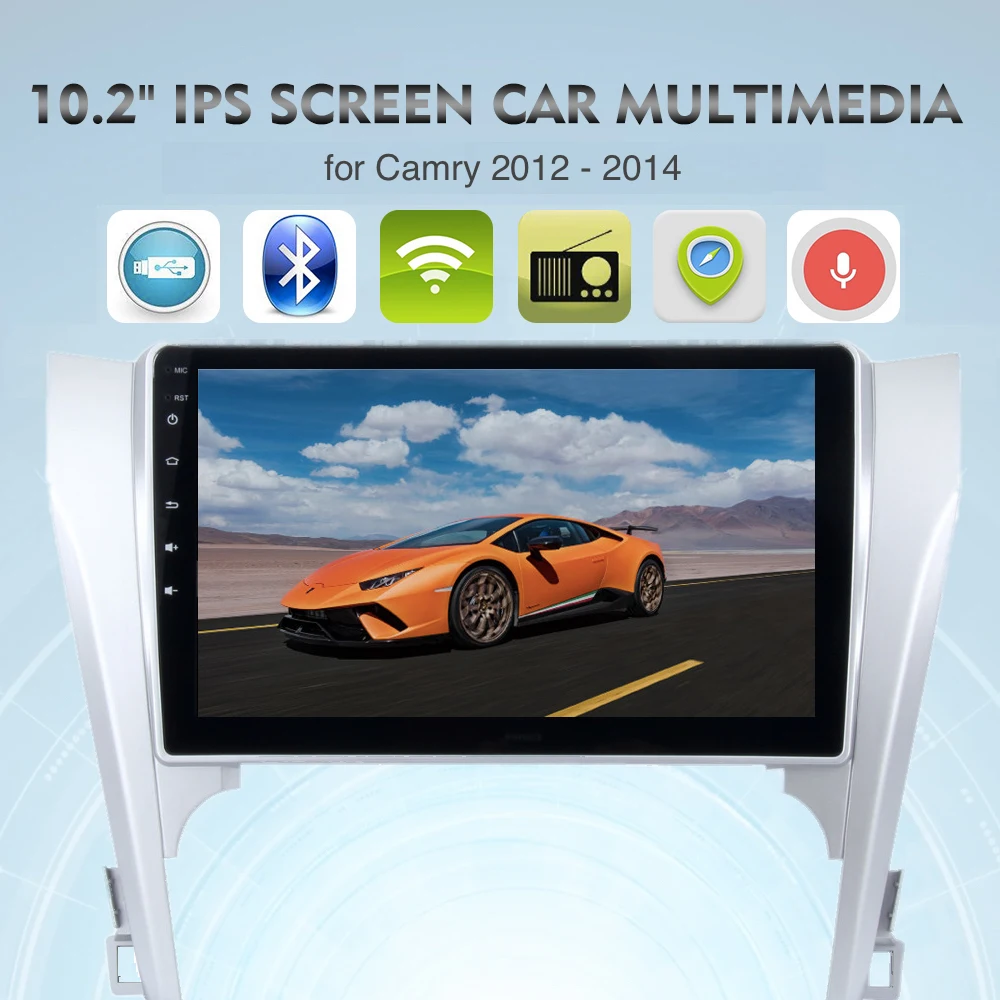 Автомобильный радиоприемник 2 din 10 дюйма GPS для Toyota Camry V50 стерео 2012 2013 2014 Android 8 0