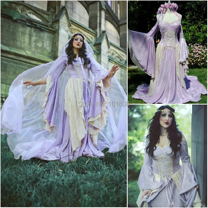 

1860S Victorian Corset Gothic/Civil War Southern Belle Ball Gown Dress Halloween dresses CUSTOM MADE R-033