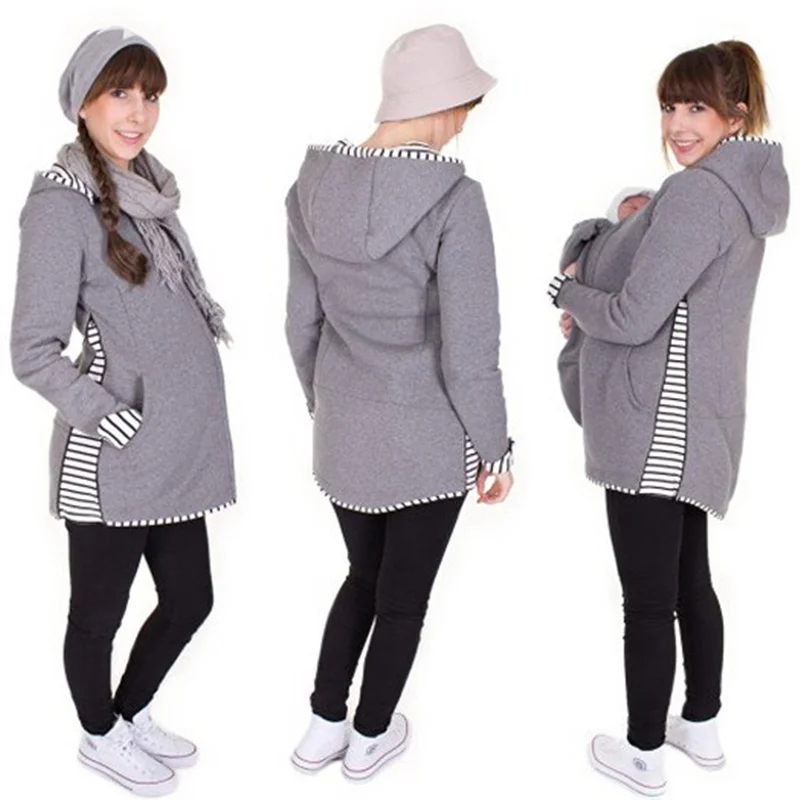 Keelorn пальто для беременных зимняя куртка для беременных женщин верхняя одежда с длинными рукавами однотонная одежда для детей одежда куртки