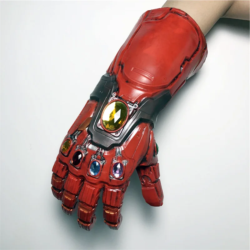 

1:1 LED Lig Thanos Infinity Gauntlet Iron Man Tony Stark Avengers Infinity War Cosplay Gloves Costume Flexible Fingers