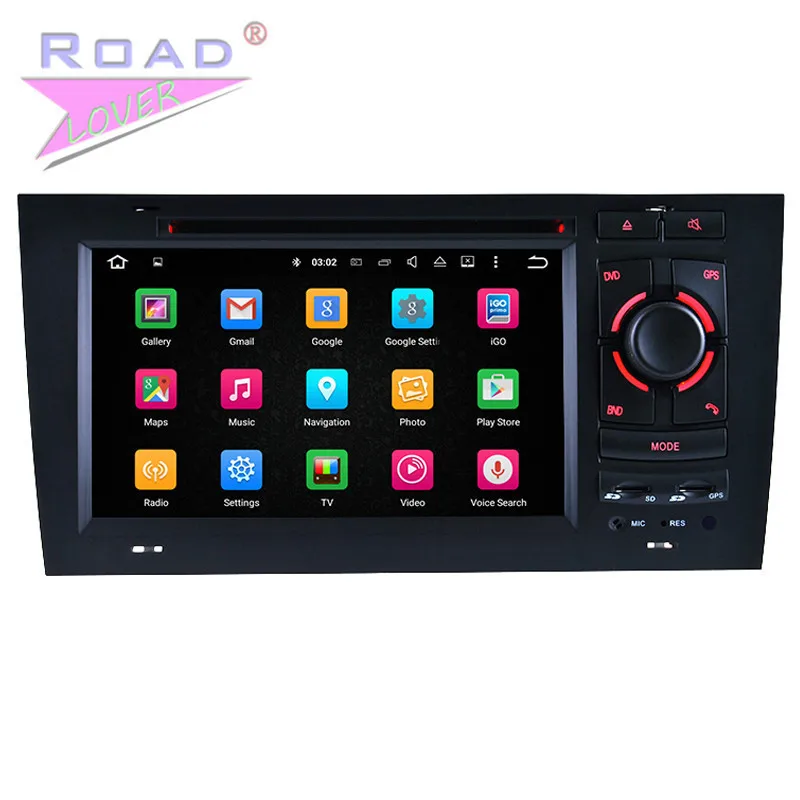 Perfect Roadlover Android 9.0 Car Media Center DVD Player For Audi A6 1997-2004 Stereo GPS Navigation Radio Automagnitol 2 Din Octa Core 2
