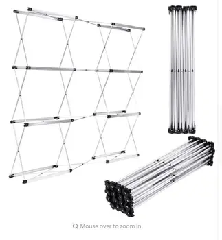 

Aluminum Flower Wall Folding Stand Frame for Wedding Backdrops Straight Banner Exhibition Display Stand Trade Advertising Show