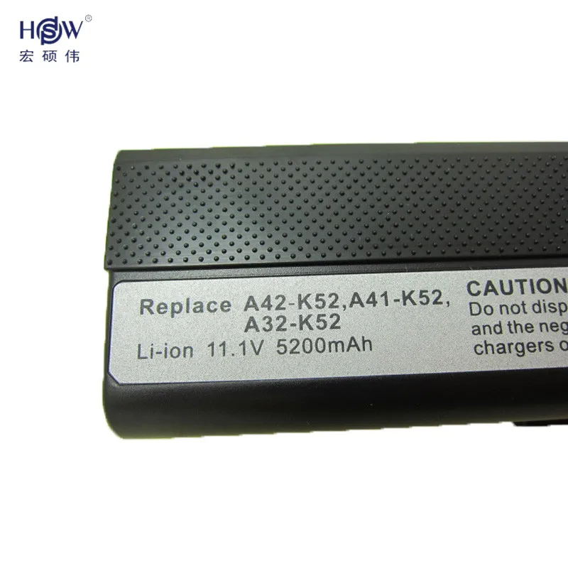 HSW Батарея для Asus A52 A52F A52J A52JB A52JK A52JR A52JR-X1 K42 K42F K42F-A2B K42JB K42JK K42JR K42JR-VX047 K42JV K52F Батарея