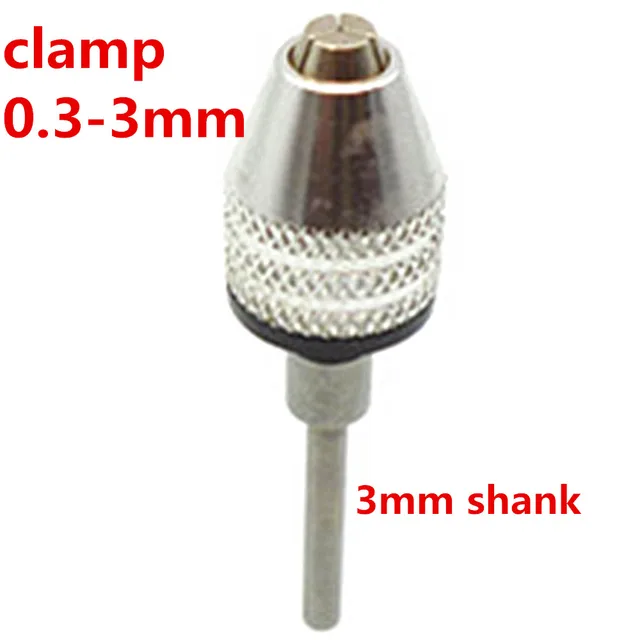Keyless Drill Chuck 1/4" 6mm Hex Drive Shank Mini Pin Quick Change