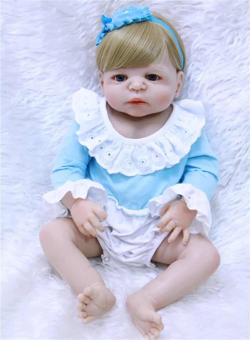 Reborn dolls baby toys 22" 55cm full body silicone reborn babies for children gift bebe alive