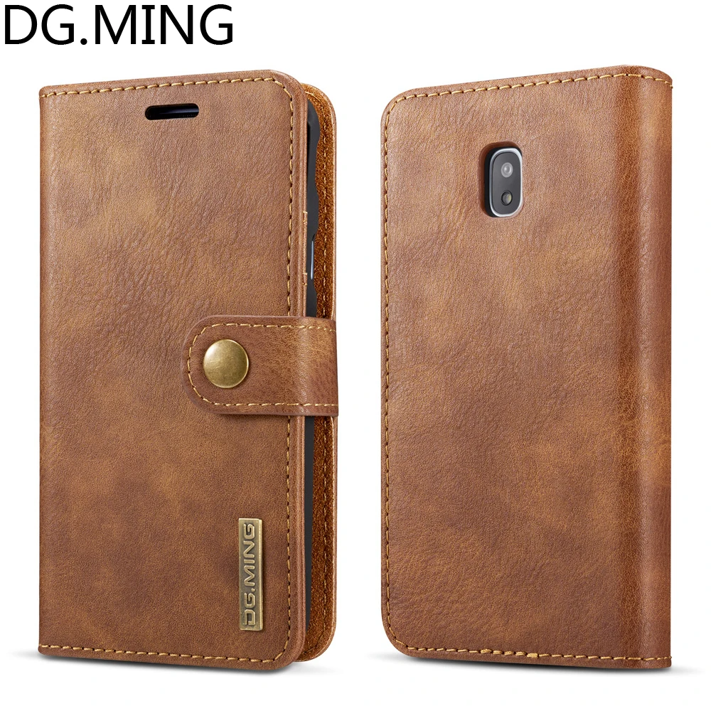 

DG.MING Retro Phone Bags Case for Samsung Galaxy J3 2017 J330F Cover J5 2017 J530F J7 J730F PU Leather Case Card Pocket Housing