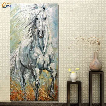

the Horse Picture Canvas Wall Art Textured Hand painted Modern Abstract Oil Painting Home Decoration Gift No Frame SL046