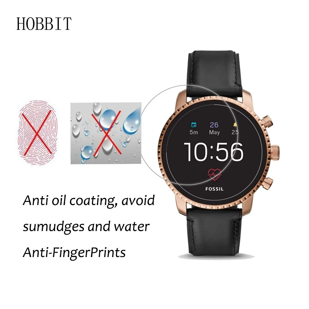 Взрывозащищенная защитная пленка для смарт часов Fossil Q Explorist HR Gen 4 3