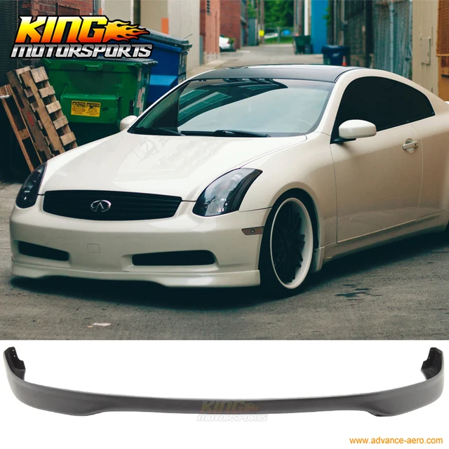 For 03 07 Fit Infiniti G35 Coupe Tr Front Per Lip Spoiler For 03 07 Fit Infiniti G35 Coupe Tr Front Per Lip Spoiler Polyurethane