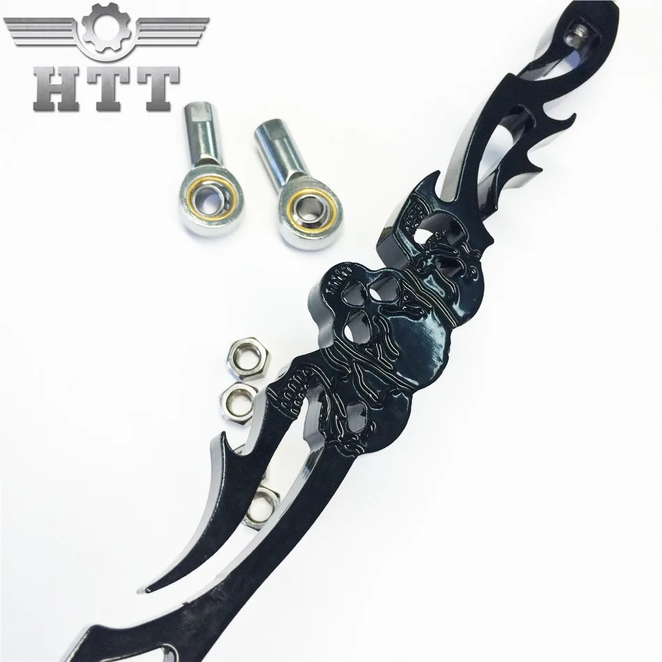 Aftermarket мотоциклетные части череп переключения связи для Harley Davidon Softail FXDWG Dyna Wide Glide FLHR FLHT FLT BK