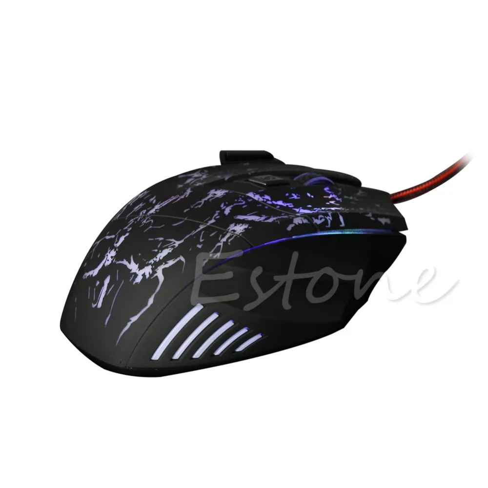 5500 DPI 7 Buttons LED Optical USB Wired Gaming Mouse Mice For Pro