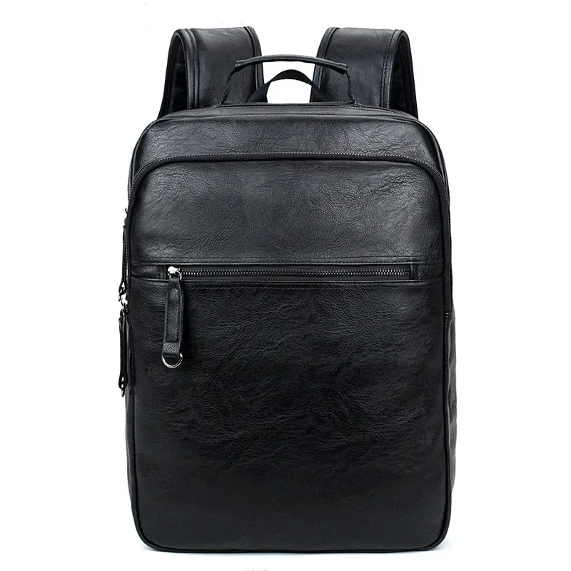 

2019 Men Backpacks Quality Leather Men's Travel Bag Fashion Man Backpack Casual Business Backpack Male School Bags Mochila