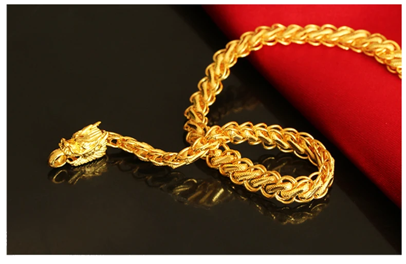 RN 24K ожерелье из чистого золота Настоящее AU 999 цельная Золотая цепь мужская мода кран высококлассные трендовые классические ювелирные изделия горячая Распродажа Новинка