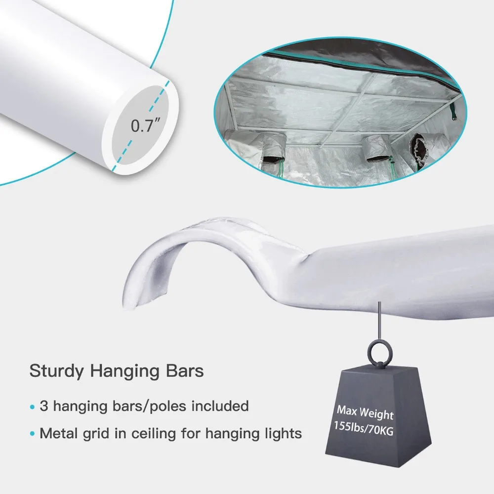 Beste 120x60x180cm Mars Hydro Indoor Kweektent Hydrocultuur Lamp Niet Giftig Kamer Box