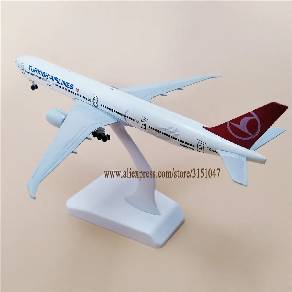 19 см металлическая модель воздушного самолета Turkish Airlines B777 300ER Boeing 777 Airways самолет w