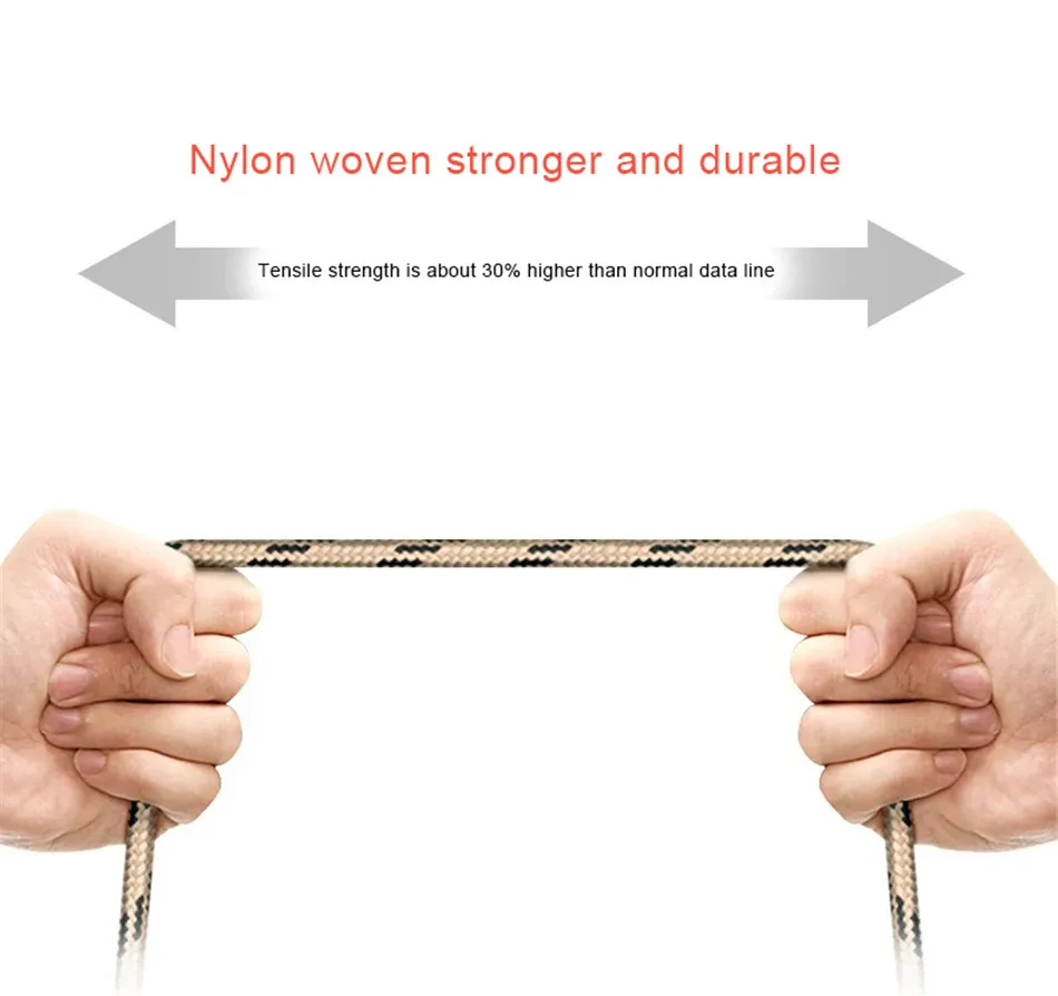 NOHON Nylon USB Cable Android For Samsung Galaxy S7 S6 Edge Huawei Xiaomi 4 Micro USB Charger Data Sync Cable 2.4A Fast Charging (6)