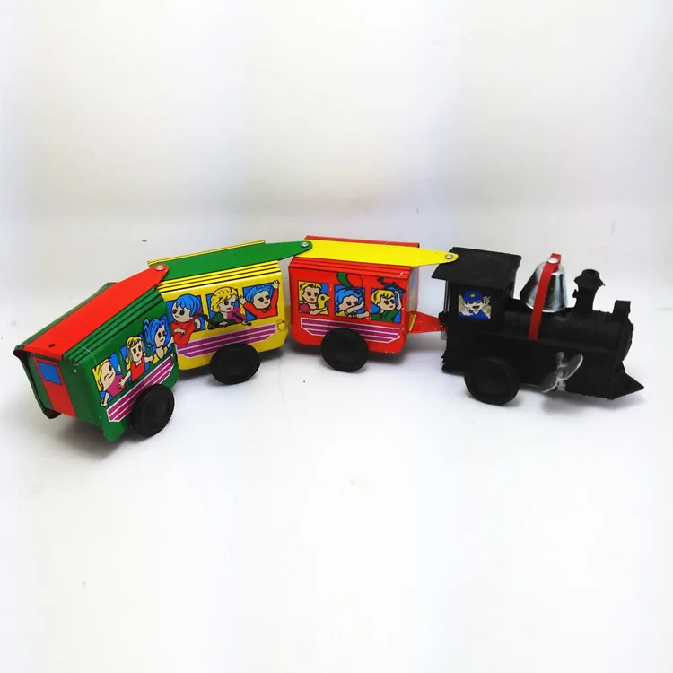 1PCS Metal toy classic nostalgic vintage chain wound up tin toys wind