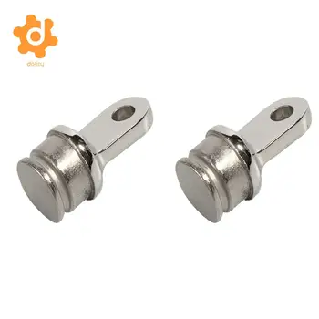 

2Pcs 316 Stainless Steel Boat Bimini Top Inside Eye 25mm 1" Rounded End