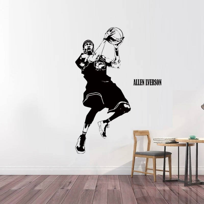 

NBA Allen Iverson wall against Allen Iverson bedroom student dormitory background wall decorating wall BJL571
