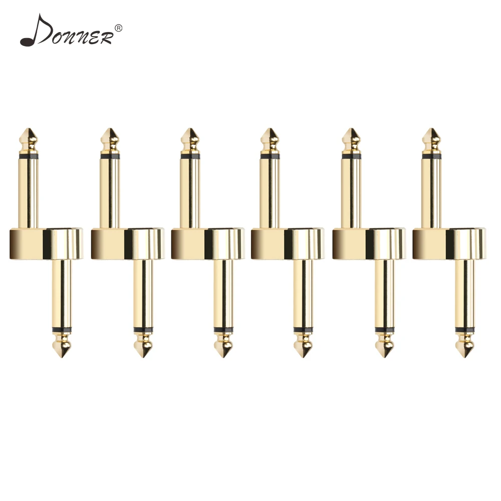 Donner 6 шт./лот Z Тип гитарный эффект педаль соединитель 1/4 ''6,3 мм разъем кабель конвертера педаль аксессуары для плат