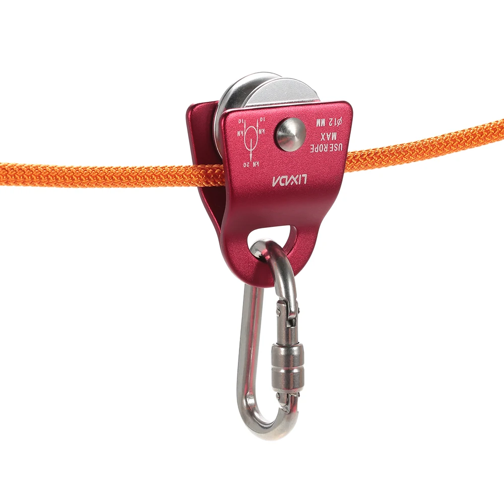 Lixada 20kN تحمل المحمول مايكرو بكرة ماكس حبل 1/2in ل تزوير Arborist تسلق الجبال شجرة نحت التبعي Lixada 20kN تحمل المحمول مايكرو بكرة ماكس حبل 1/2in ل تزوير Arborist تسلق الجبال شجرة نحت التبعي