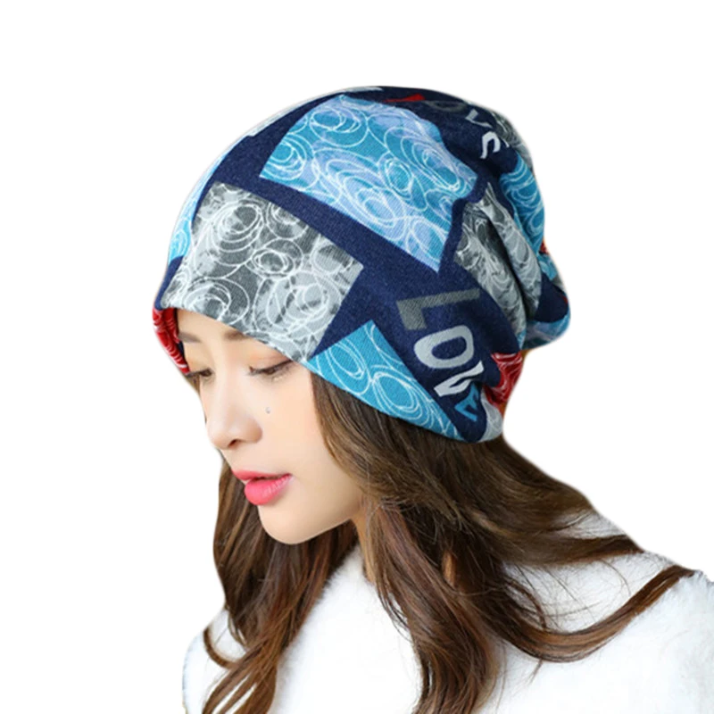 2017 Fashion Knitted Autumn Winter Hats for Women Man Warm and Thickening Skullies & Beanies Unisex Cotton Hats Female Male Cap 