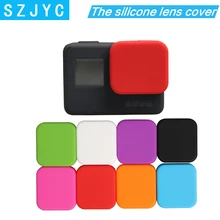 Housing Case Soft Silicone Protective Black Lens Cap Cover For GoPro 4K HERO 5 6 7 hr23 bk protective water resistant silicone cover for gopro hero2 black